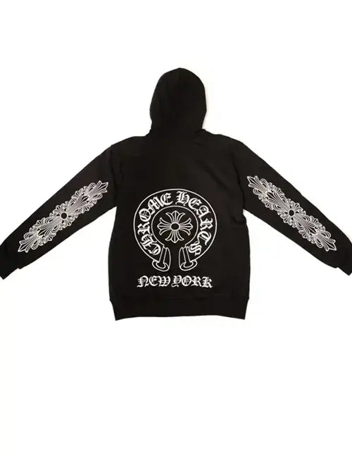New York Chrome Hearts Black Hoodie