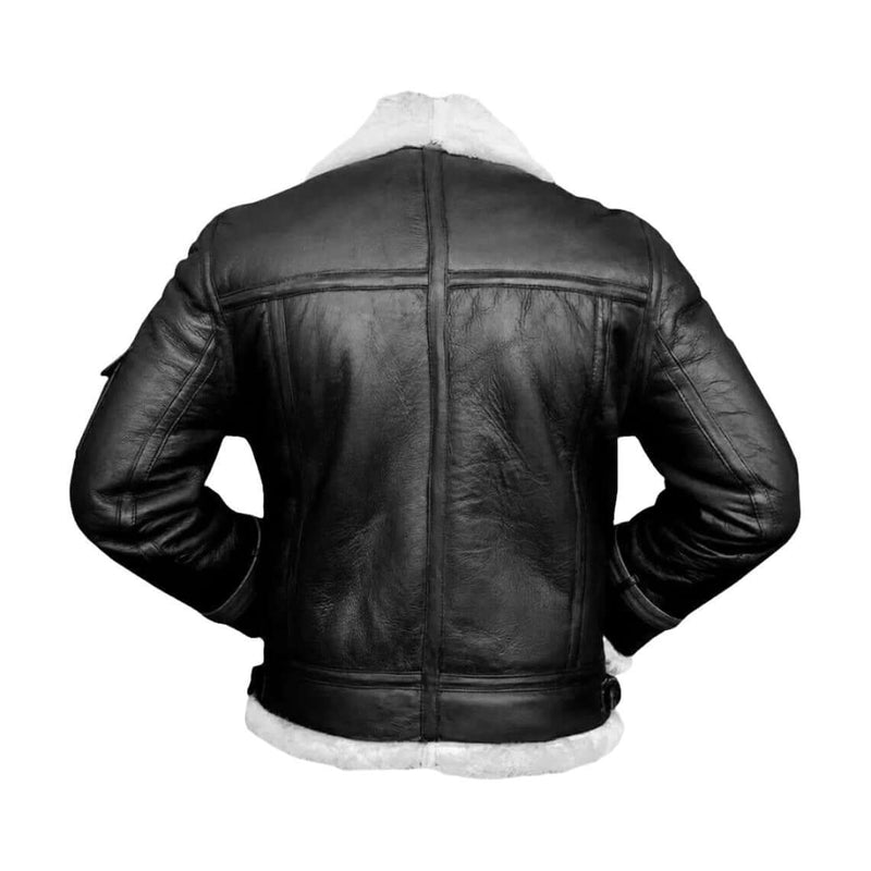 B3 Aviator Hooded Leather Jacket