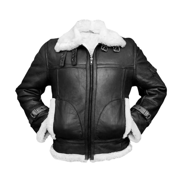 B3 Aviator Hooded Leather Jacket