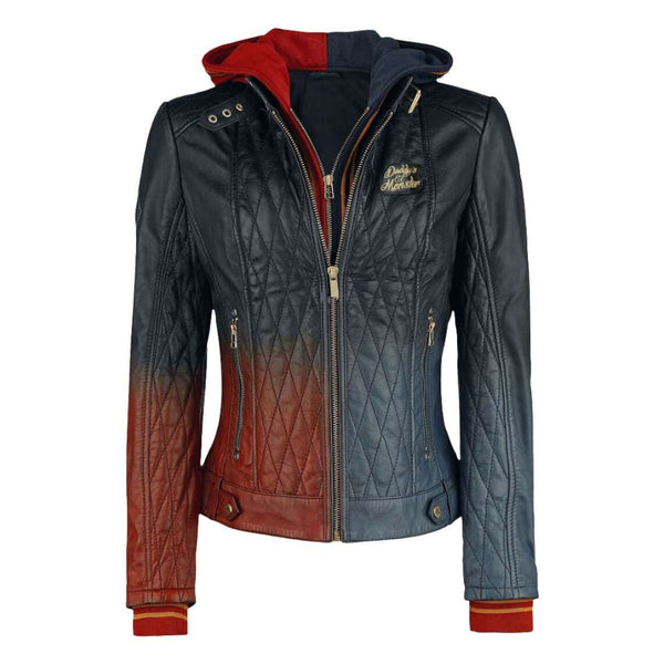 Daddys Lil Monster Hooded Leather Jacket