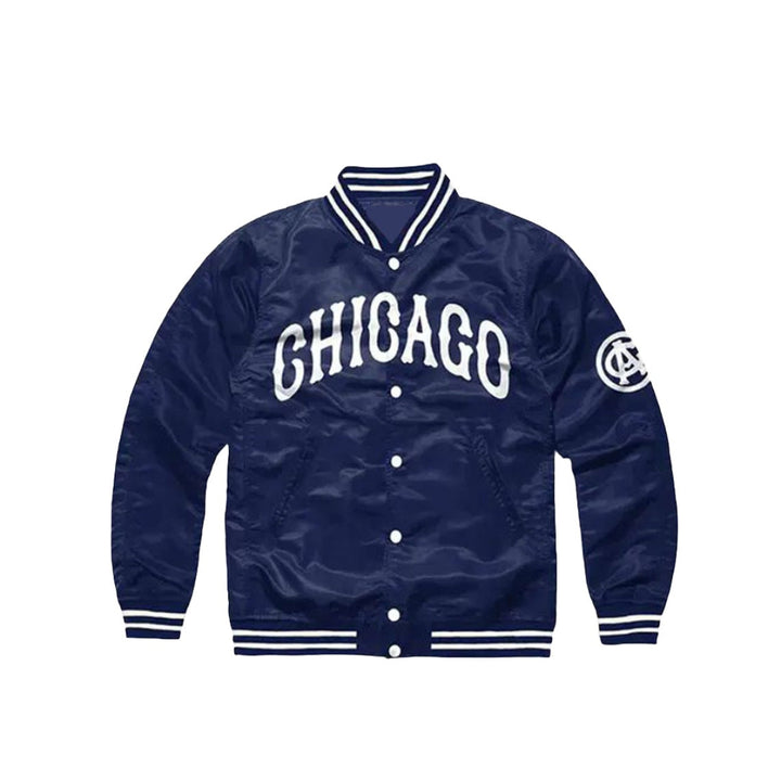Chicago American Giants Script Blue Jacket - HNA Jackets 