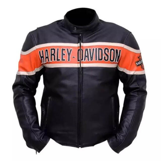 Moto Racer Victory Harley Davidson Leather Jacket