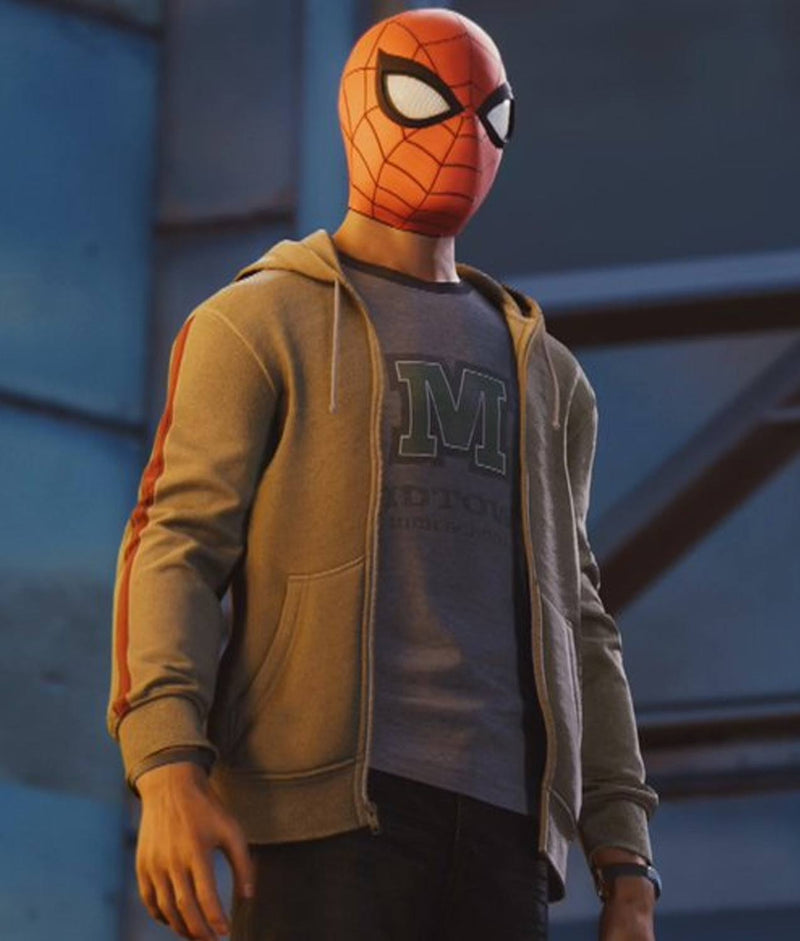 Spider-Man PS4 Game Grey Hoodie