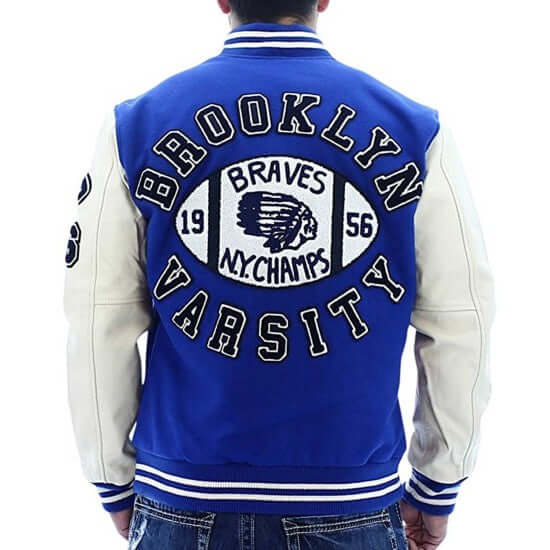 True Religion Blue Varsity Letterman Jacket