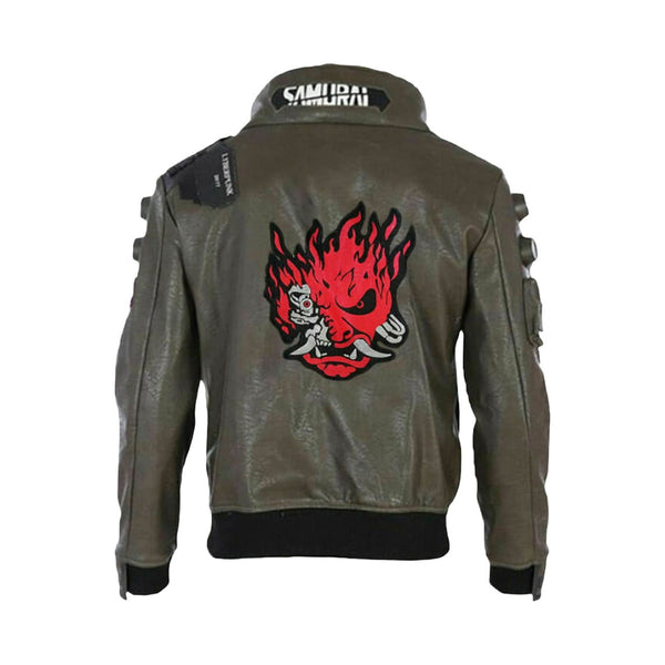 Cyberpunk Samurai Leather Jacket